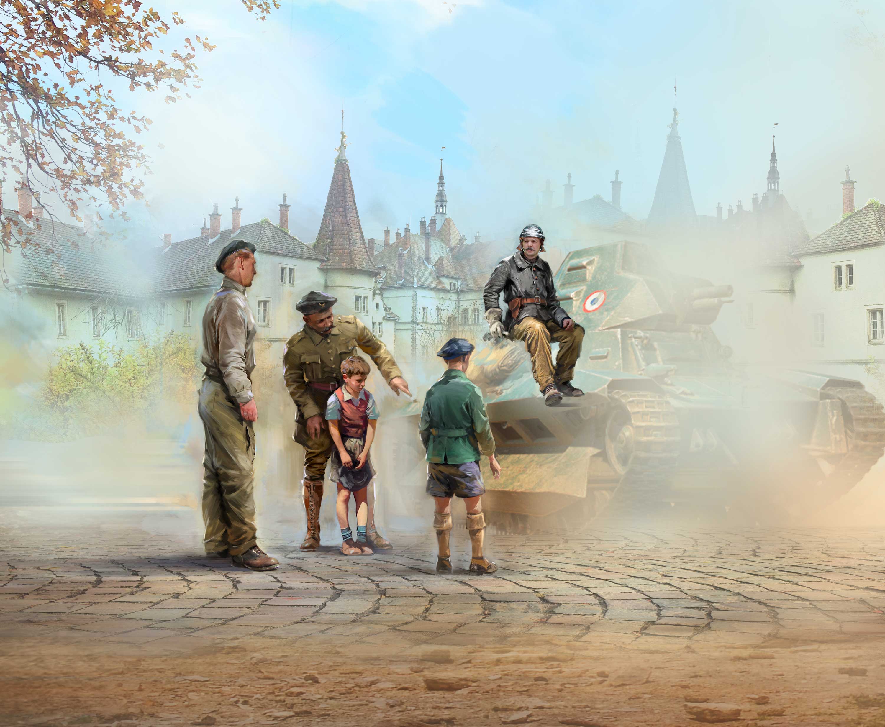 WWII French Tank Crew (4 figures)