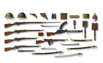 1/35 WWI Russian Infantry Weapon and Equipment
