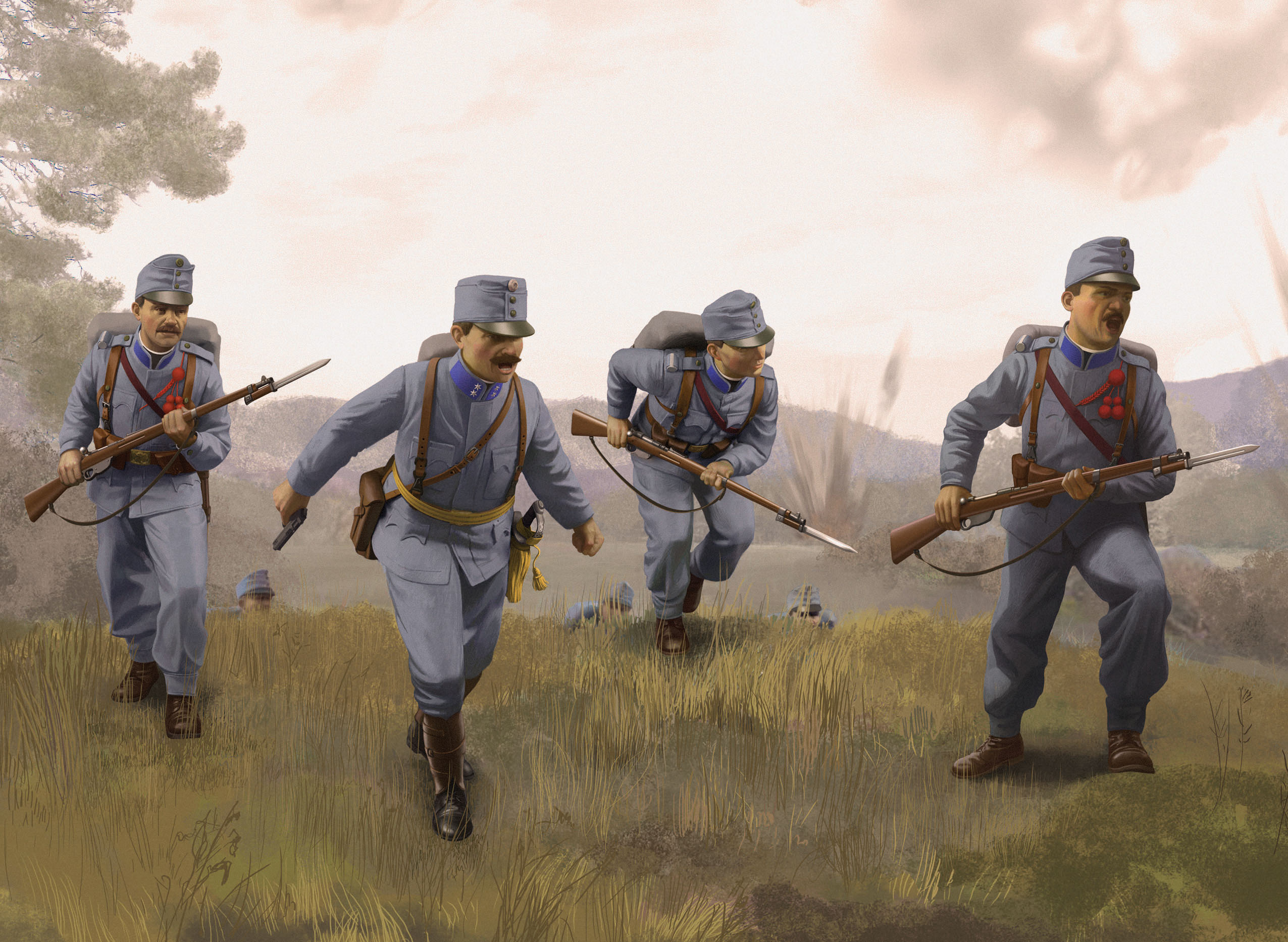 1/35 Austro-Hungarian Infantry (1914) (4 figures)