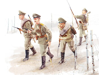 1/35 WWI Russian Infantry (4 figures)