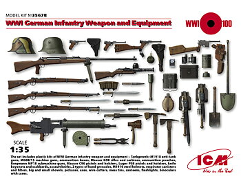 1/35 WWI German Infantry Weapon and Equipment