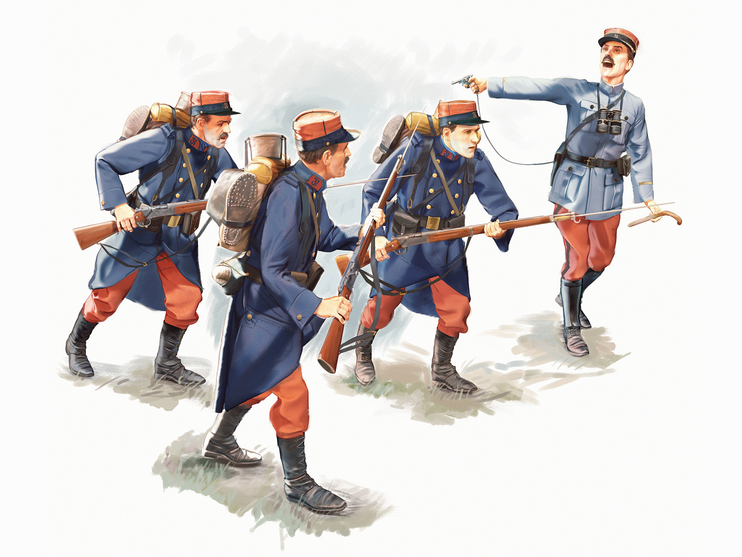 French Infantry (1914) (4 figures)