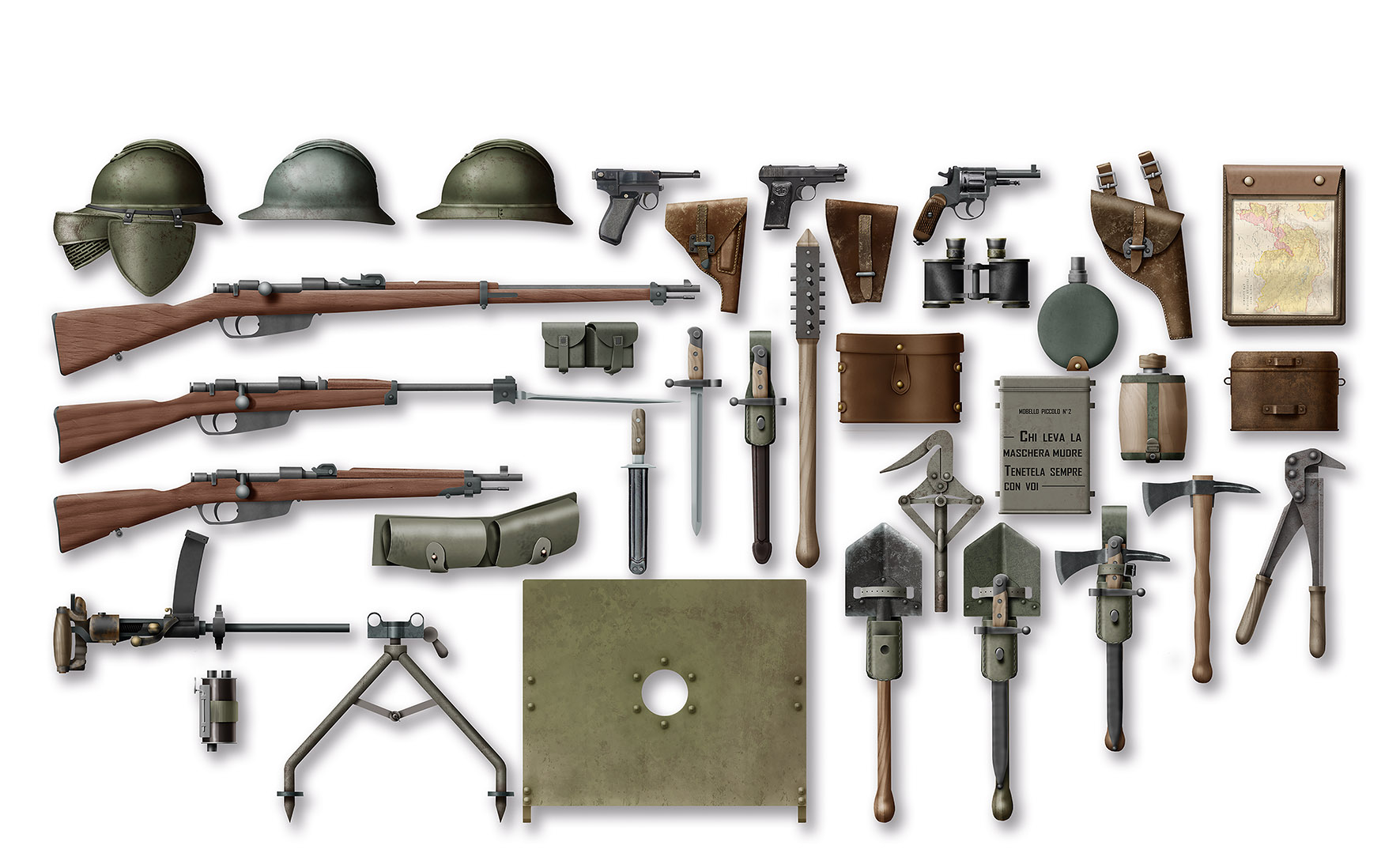 WWI Italian Infantry Weapon and Equipment
