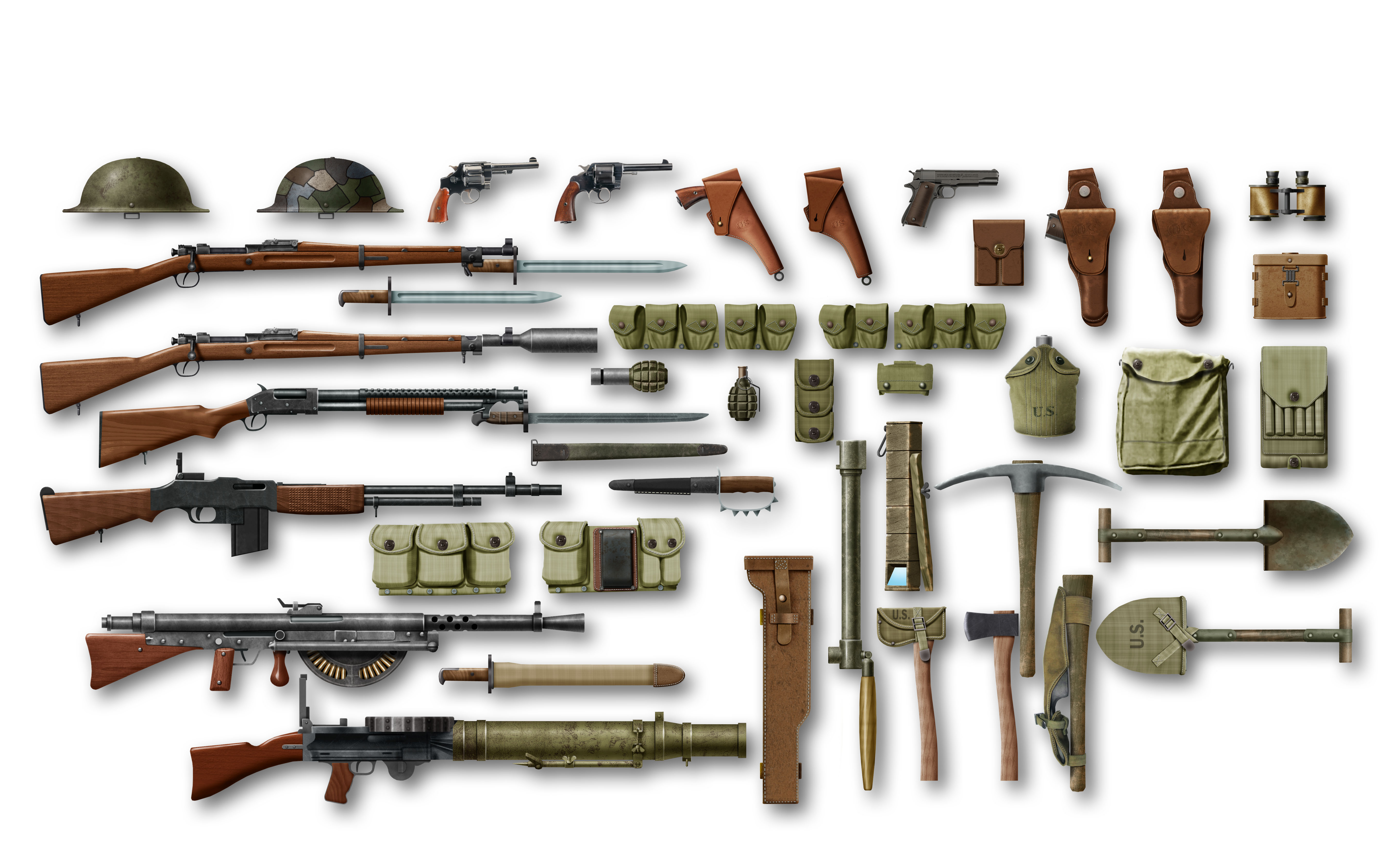 1/35 WWI US Infantry Weapon and Equipment