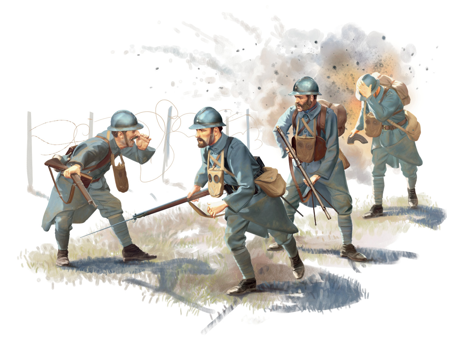 1/35 French Infantry (1916) (4 figures)