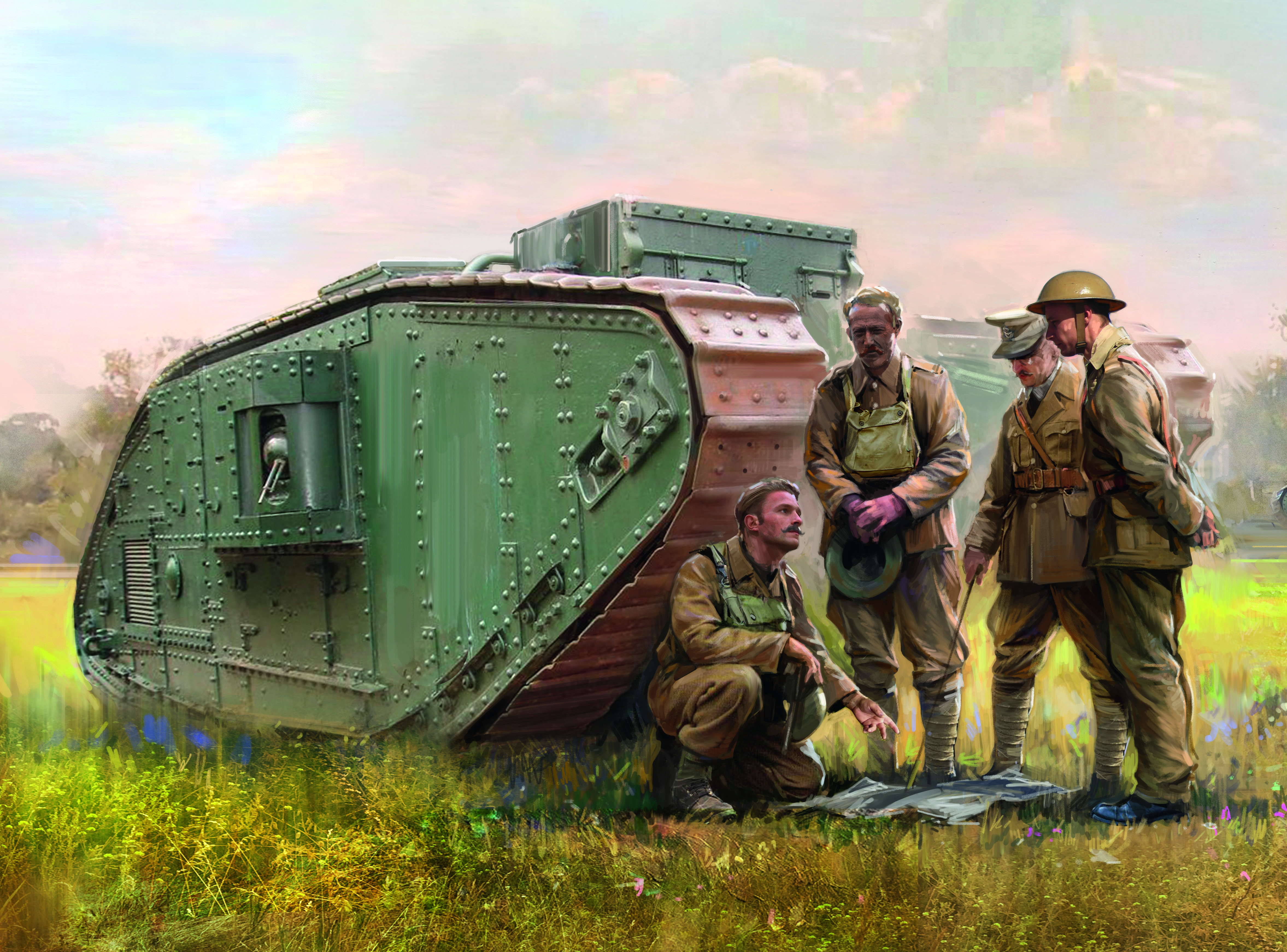 1/35 WWI British Tank Crew (4 figures)