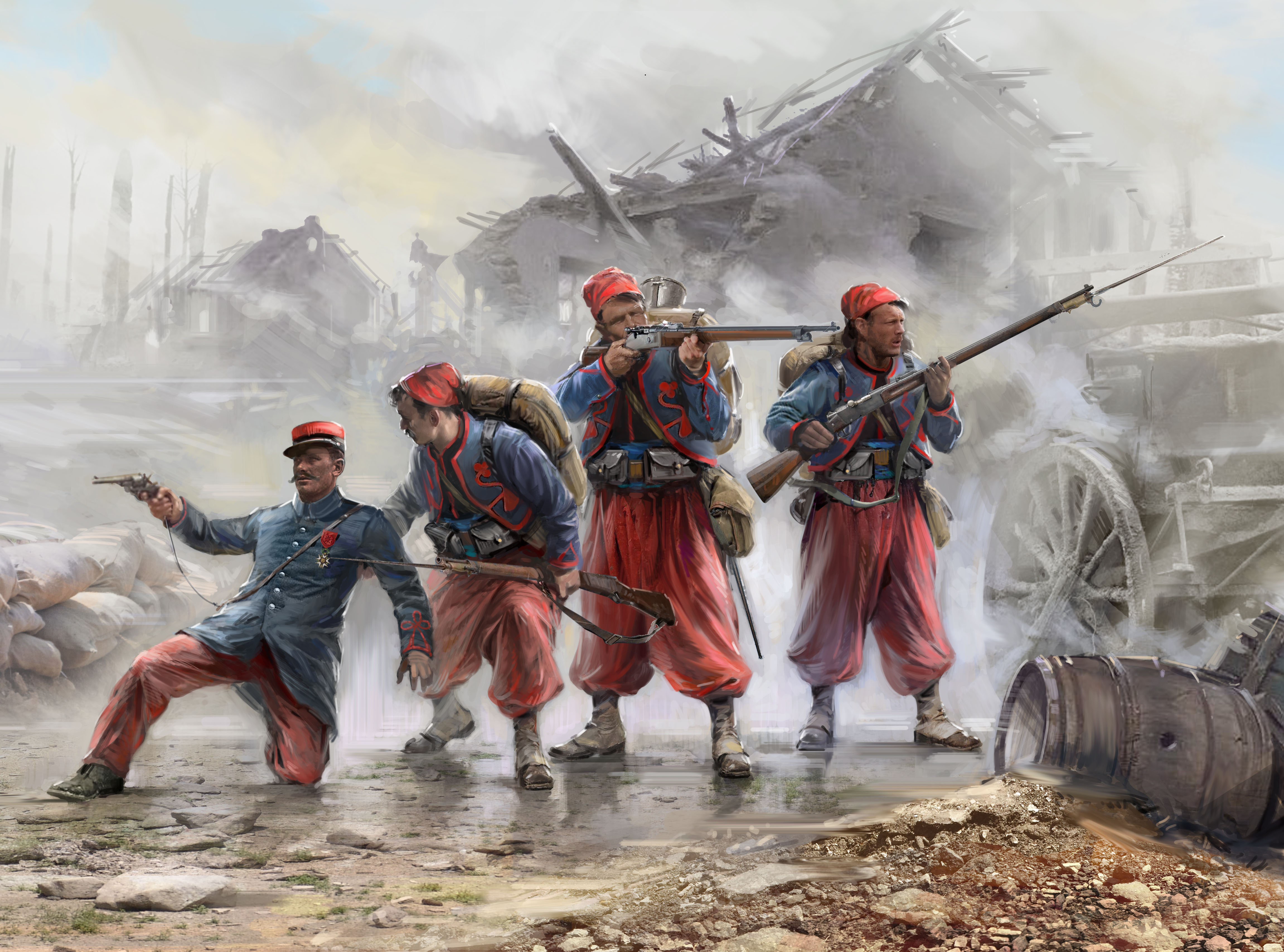 1/35 French Zouaves (1914) (4 figures)