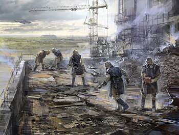 1/35 Chernobyl#3. Rubble cleaners (5 figures)