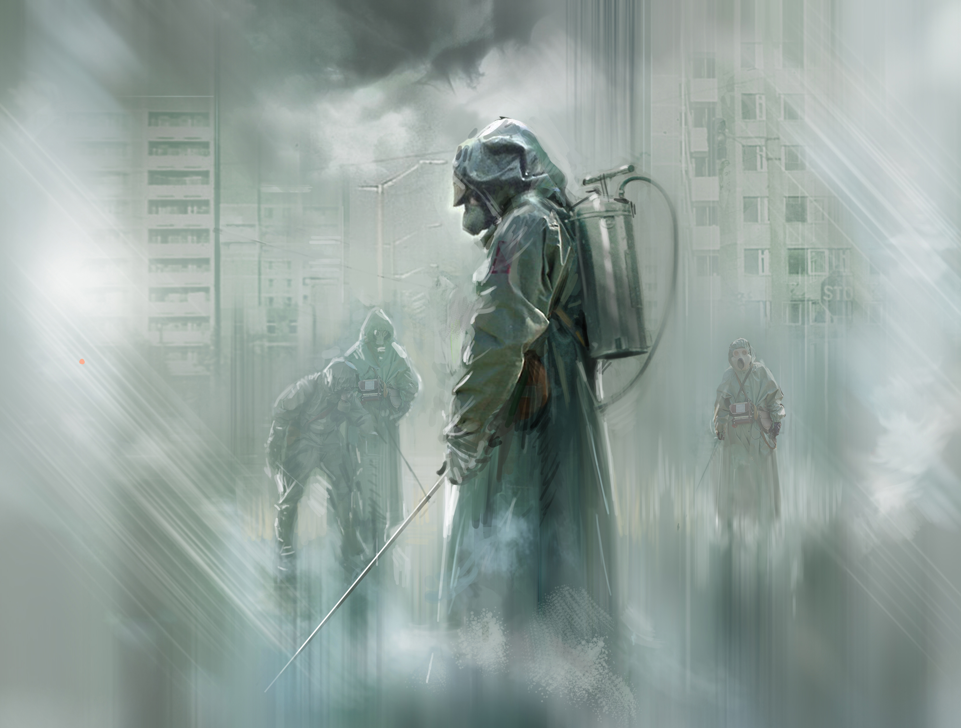 1/35 Chernobyl#4. Deactivators (4 figures)
