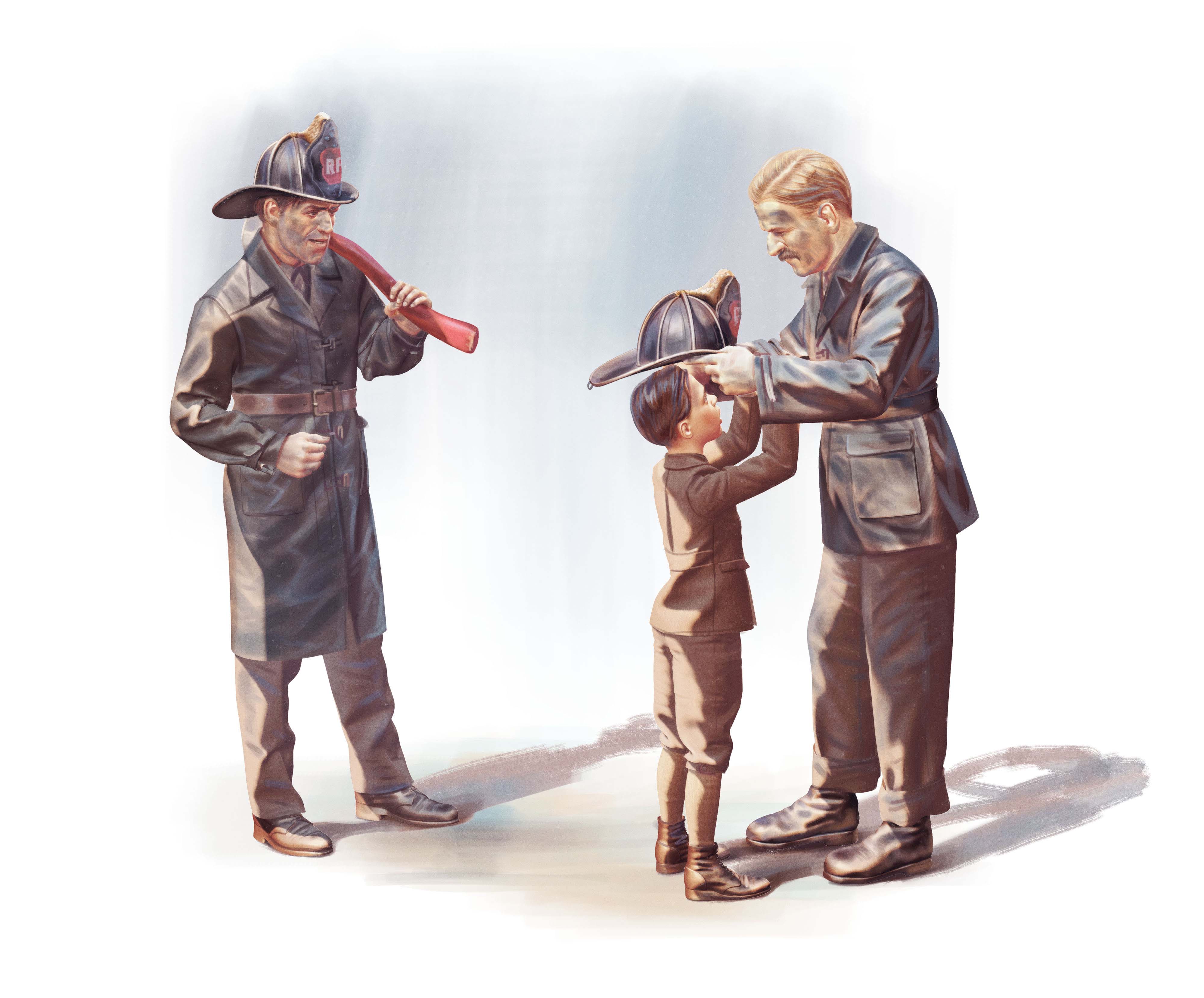 American Firemen (1910s) (3 figures)