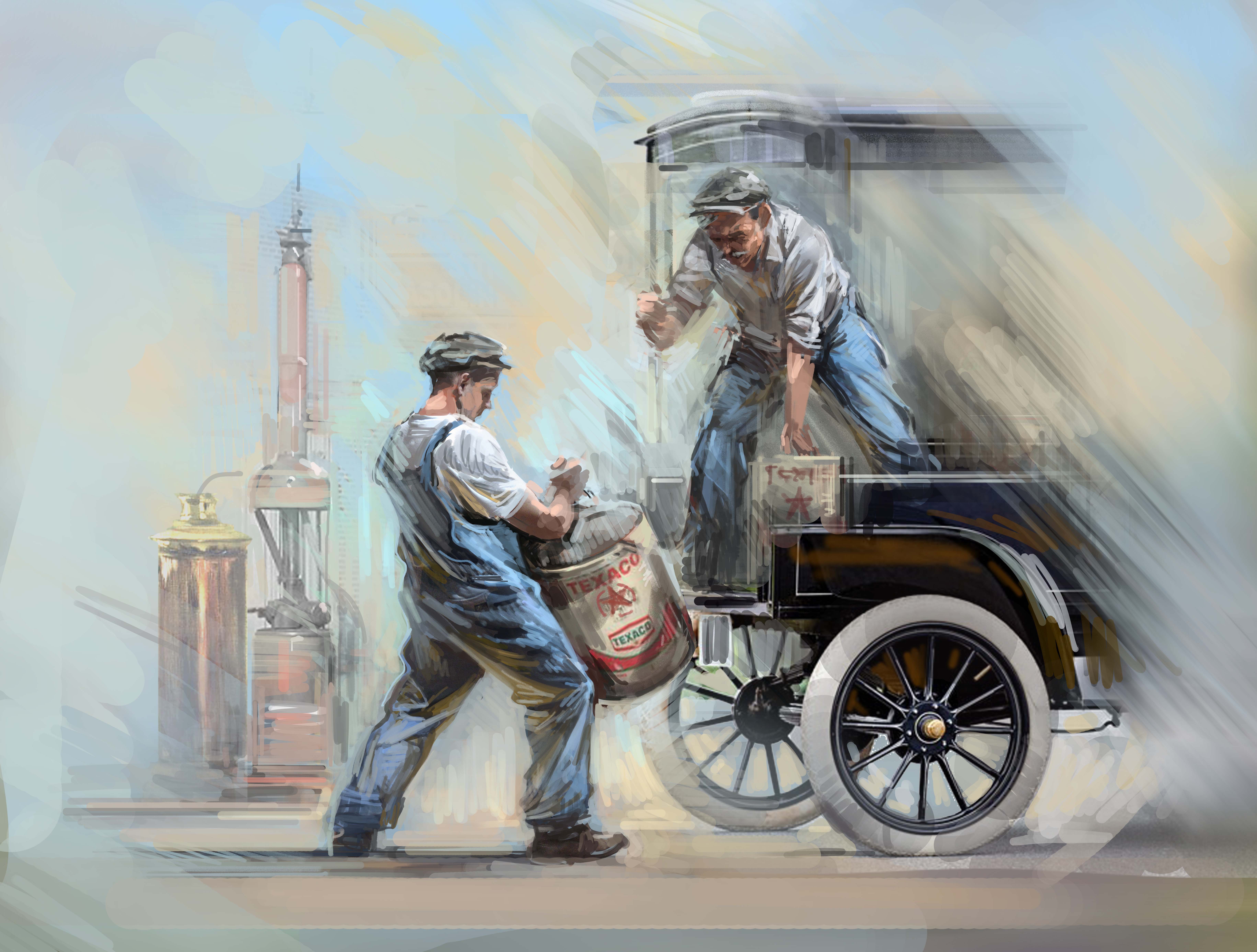 1/24American Gasoline Loaders (1910s) (2 figures)