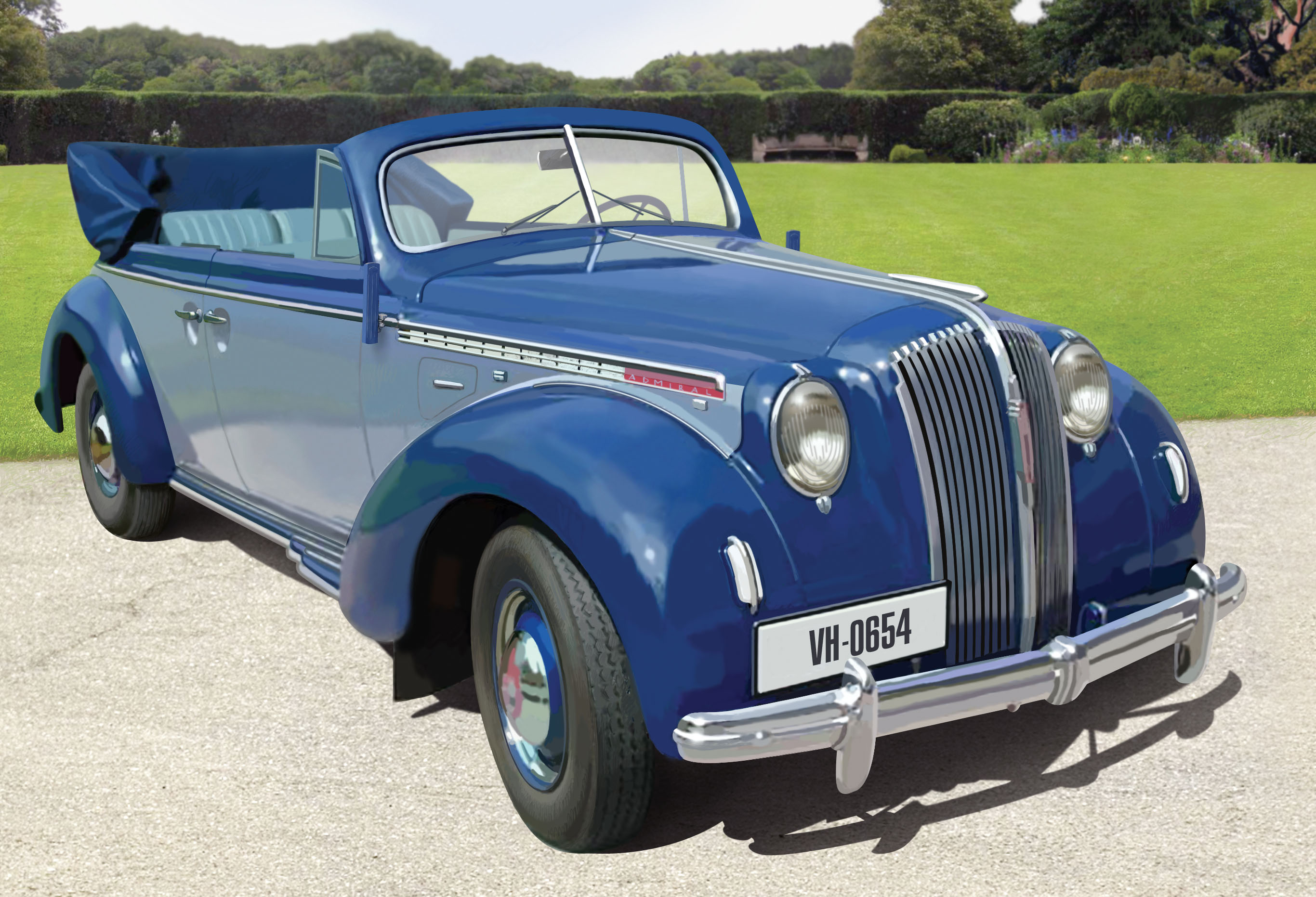 1/24 Admiral Cabriolet, WWII German Passenger Car