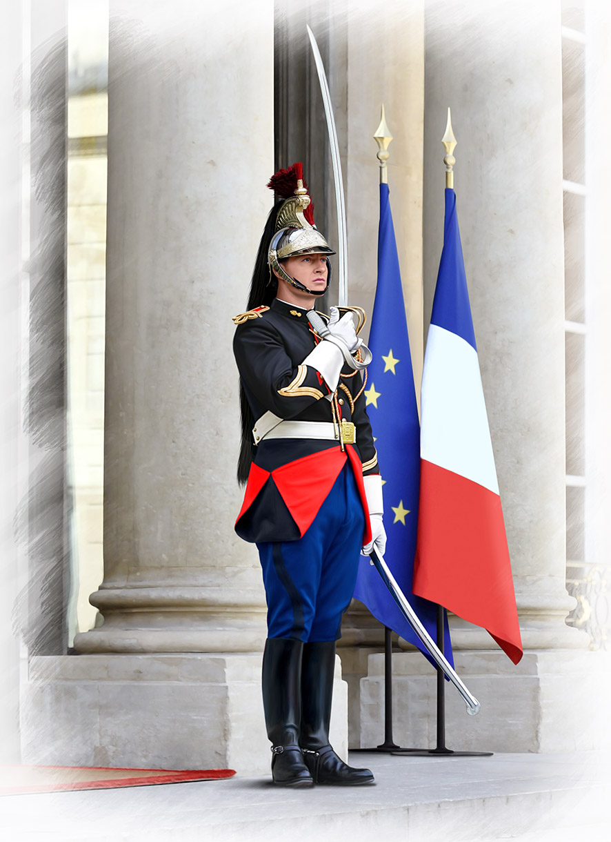 French Republican Guard Cavalry Regiment Corporal