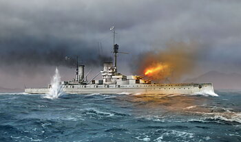 1/700 “König”, WWI German Battleship, full hull and waterline