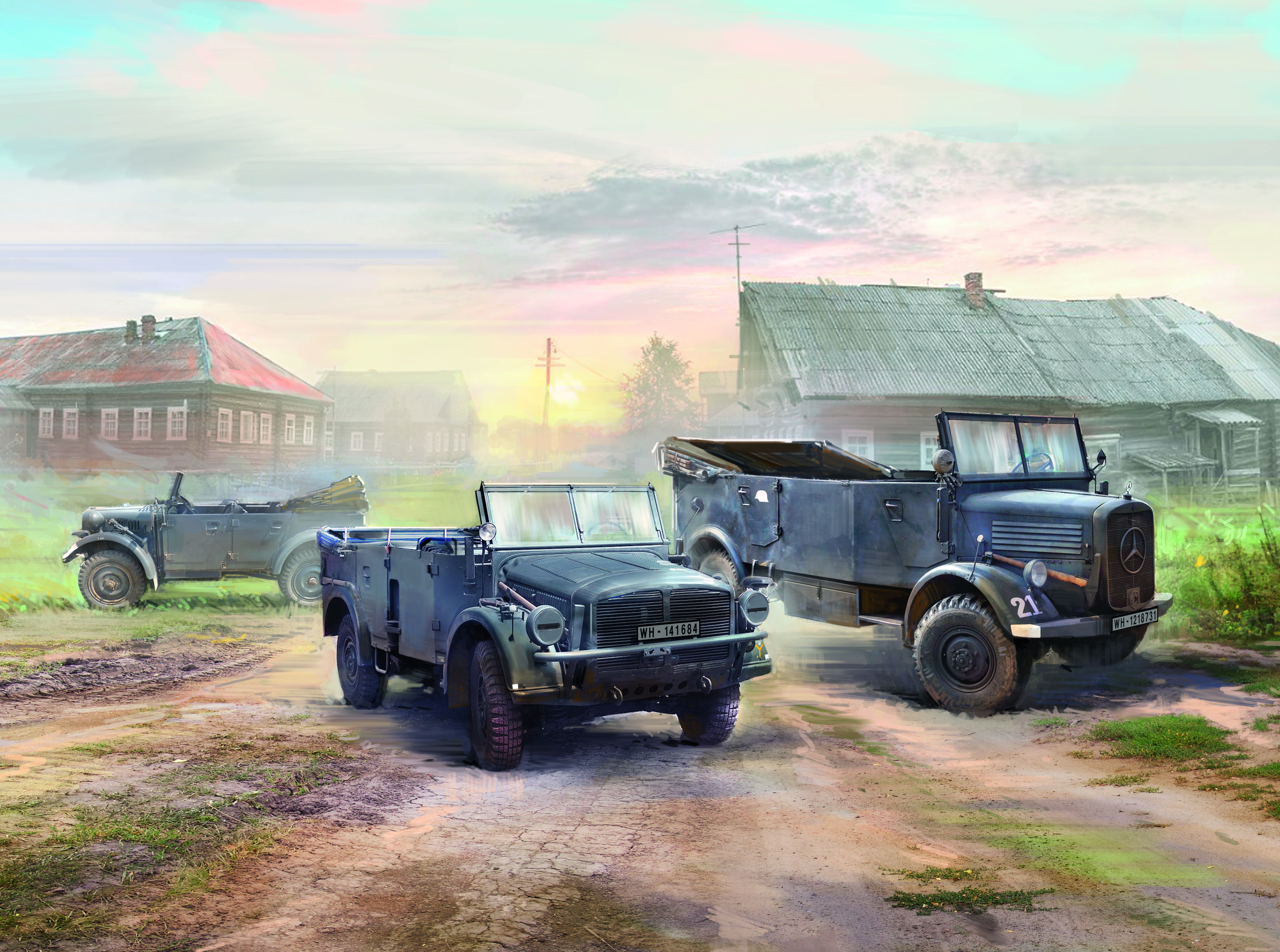 1/35 Wehrmacht Off-road Cars (Kfz.1, Horch 108 Typ 40, L1500A)