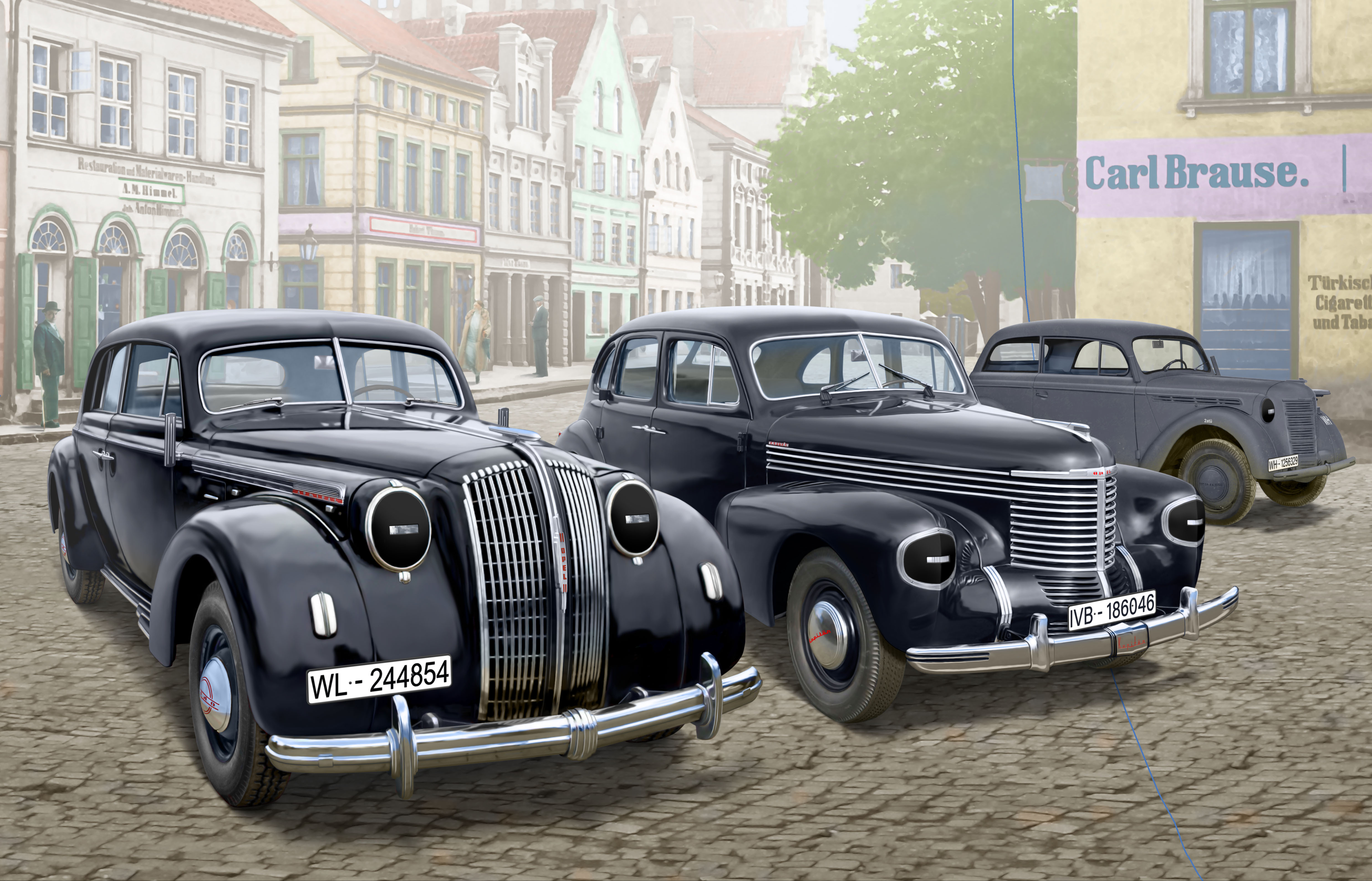 1/35 Wehrmacht Personnel Cars (Kadett K38 Saloon, Kapitan Saloon, Admiral Saloon)