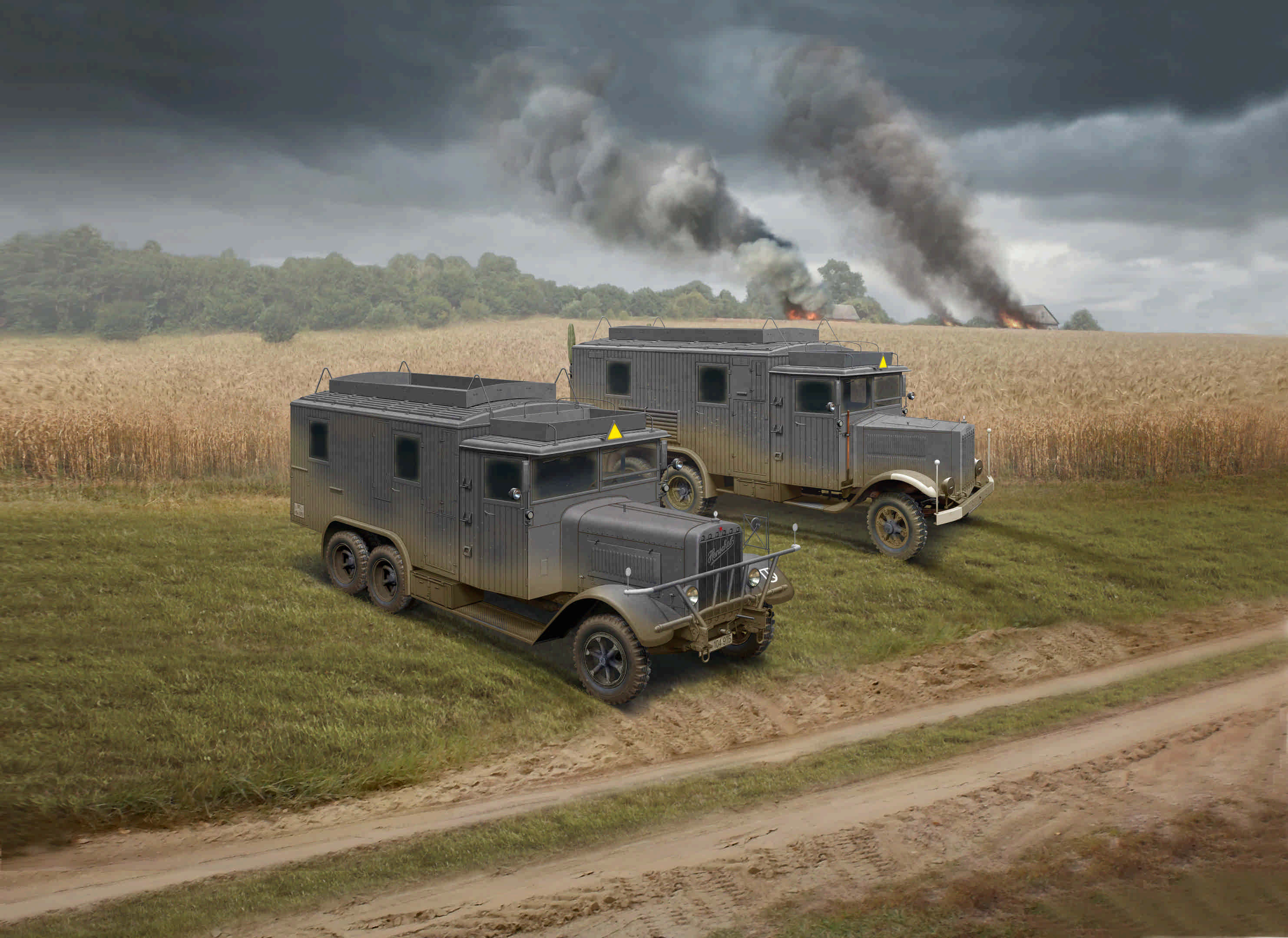 Wehrmacht Radio Trucks (Henschel 33D1 Kfz.72, Krupp L3H163 Kfz.72)