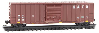 BKTY 50' Rib Side Box, sgl door #151068 'GATX'
