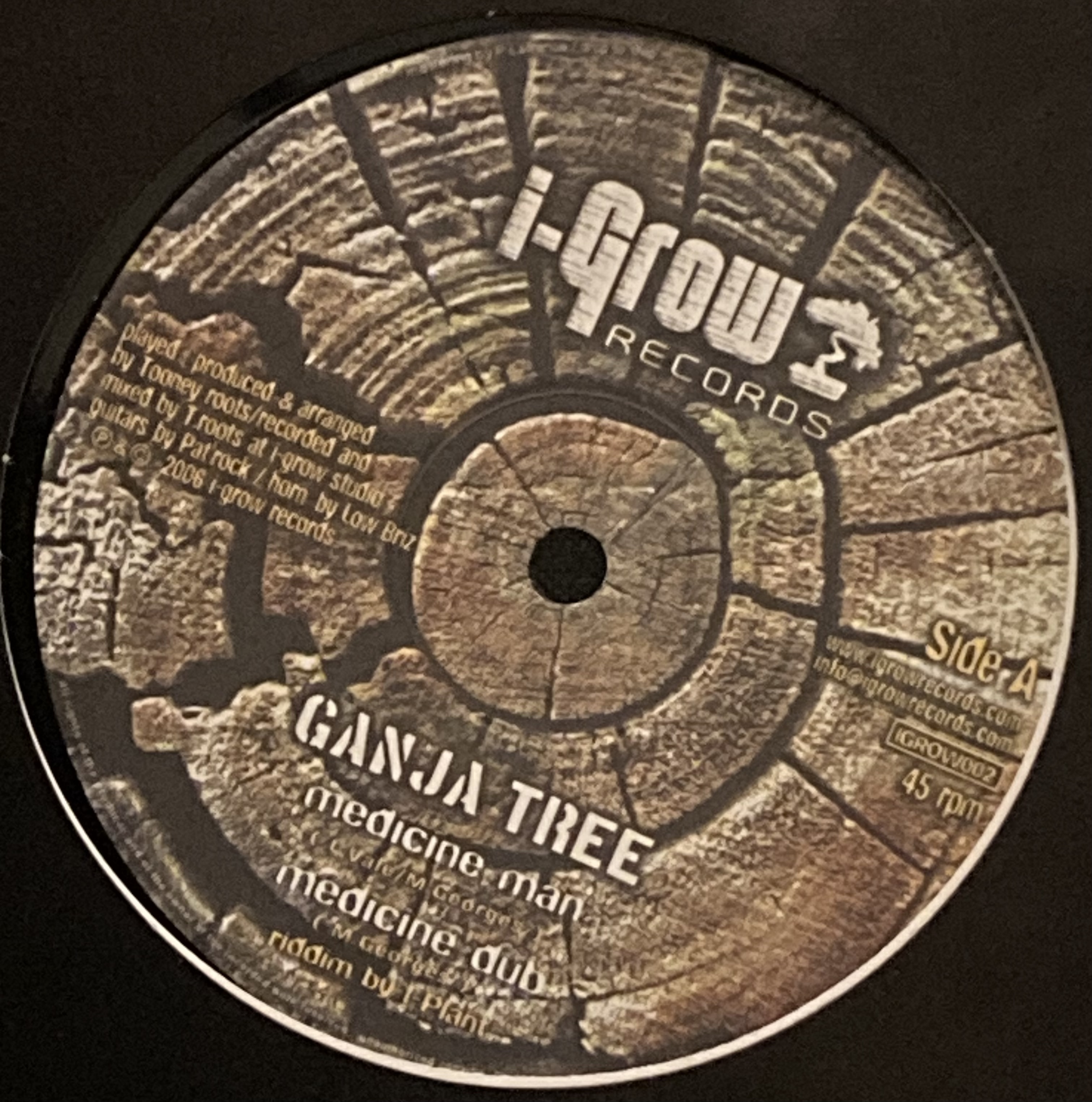 Ganja Tree – Medicine Man / Hard Road To Travel