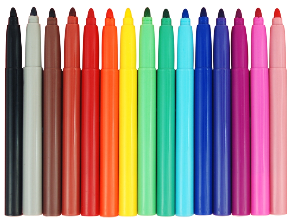 Sense Fiberpennor Basic Jumbo 15-Pack - 2