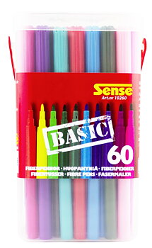 Sense Fiberpennor Basic 60-Pack