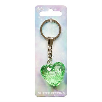 Nyckelring, Glitter heart - Lillebror
