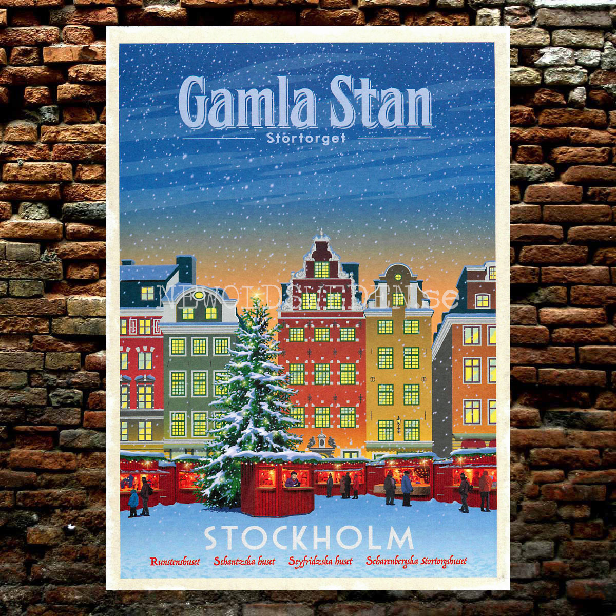 STOCKHOLM GAMLA STAN STORTOGET VINTER A4 - ThomasO - BB09 - 2