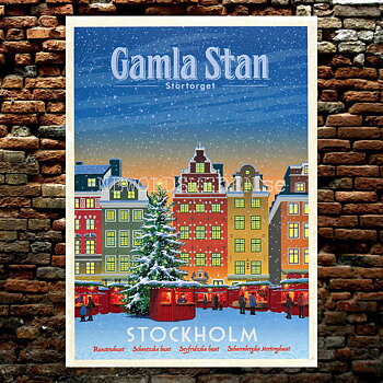 STOCKHOLM GAMLA STAN STORTOGET VINTER A4 - ThomasO - BB09
