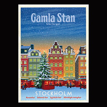 STOCKHOLM GAMLA STAN STORTOGET VINTER A4 - ThomasO - BB09