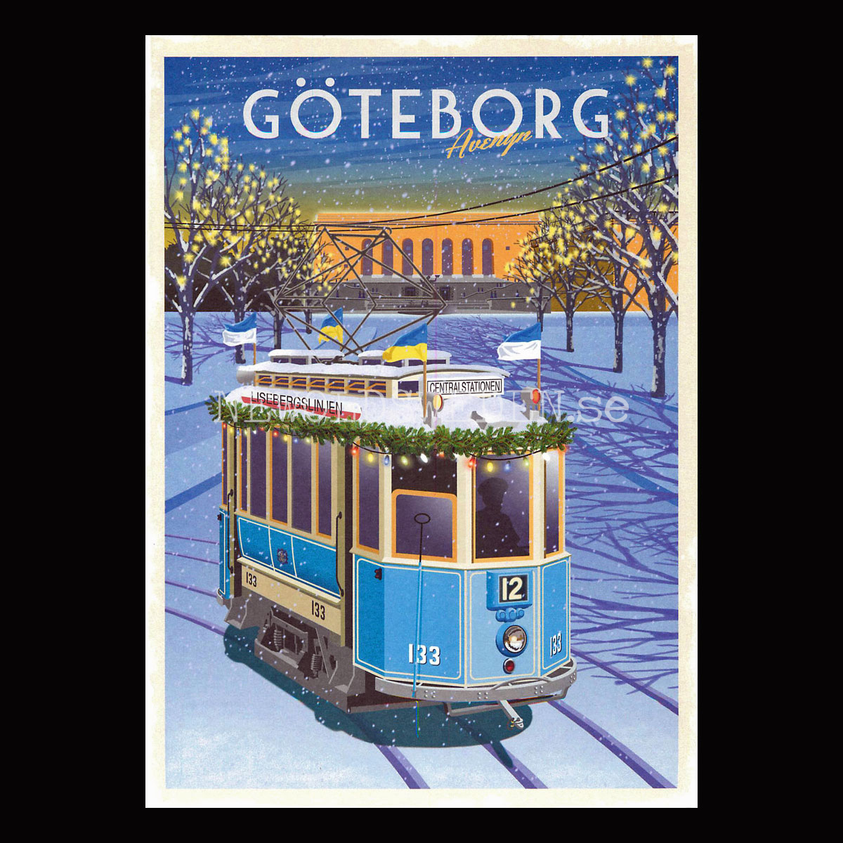 GÖTEBORG AVENYN SPÅRVAGN VINTER A4 - ThomasO - BB11