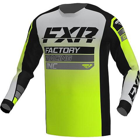 FXR - CLUTCH MX - TRÖJA - Black/Grey/HiVis