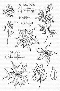 MY FAVORITE THINGS-DBD Pretty Poinsettias  