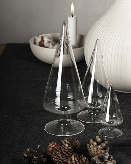 Granbo Gran - Christmas tree - Clear glass - 10x5 cm - 2