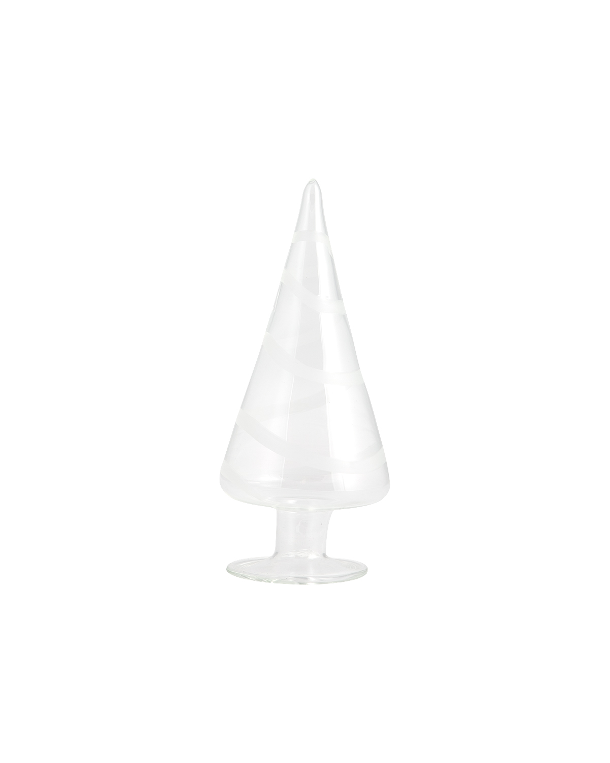 Granbo - Gran - Julgran med frostade girlanger - Klarglas - 16x6 cm - 7