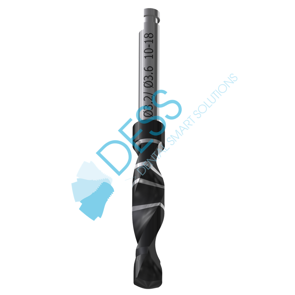 Twist step drill Ø3.2/3.6 x 36 mm