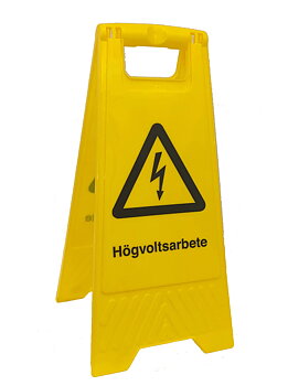Skyltställ Högvoltsarbete