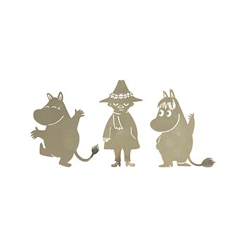 Moomin magnet 3x, Moomintroll, Snufkin & Snorkmaiden
