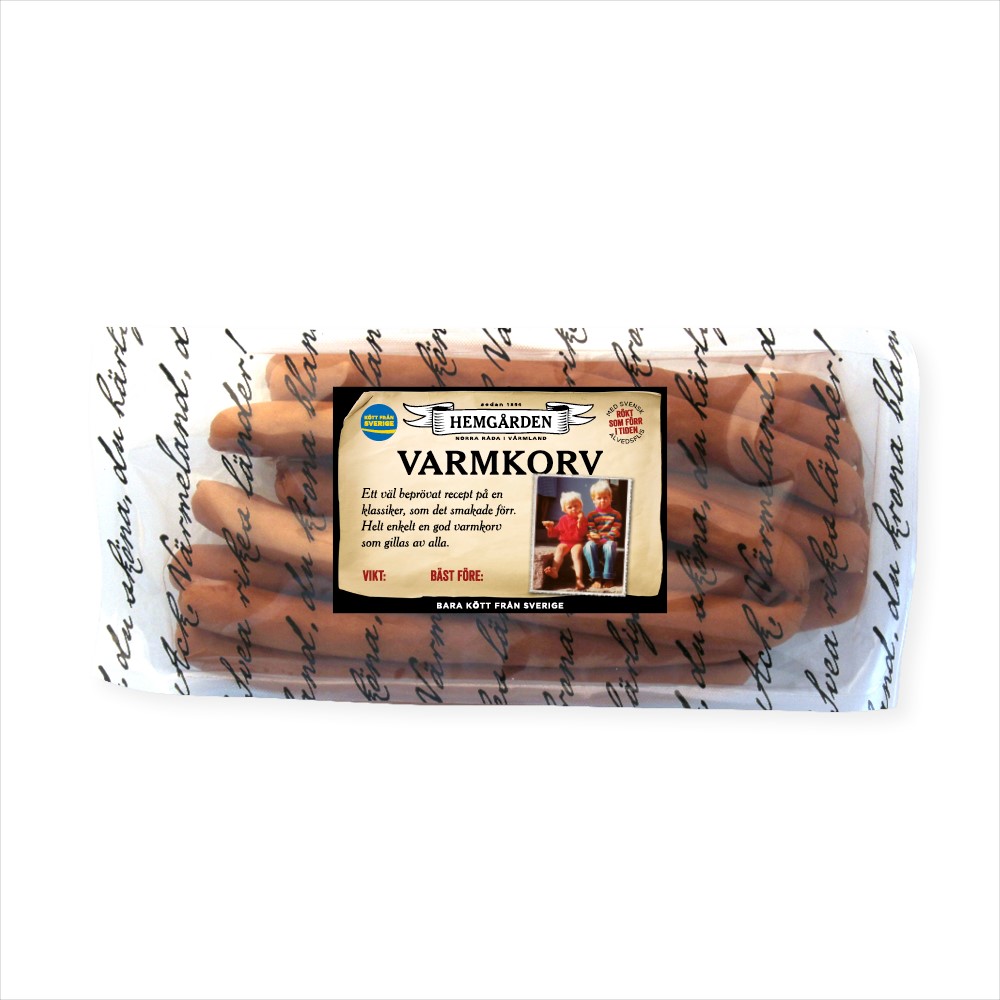 Hemgården varmkorv 750g
