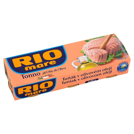 rio mare tuna in olive oil 3 x 80g.
