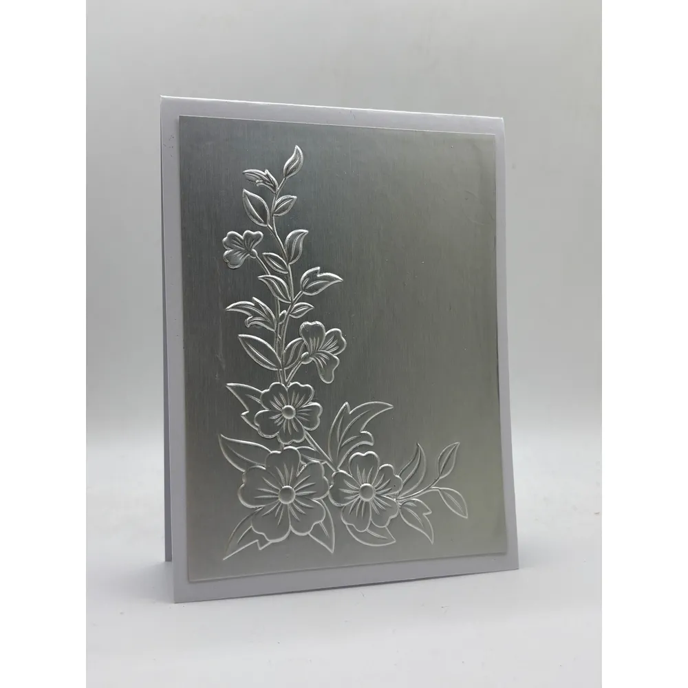 Flower set 3: Embossing folder rectangle "Flower corner-2"