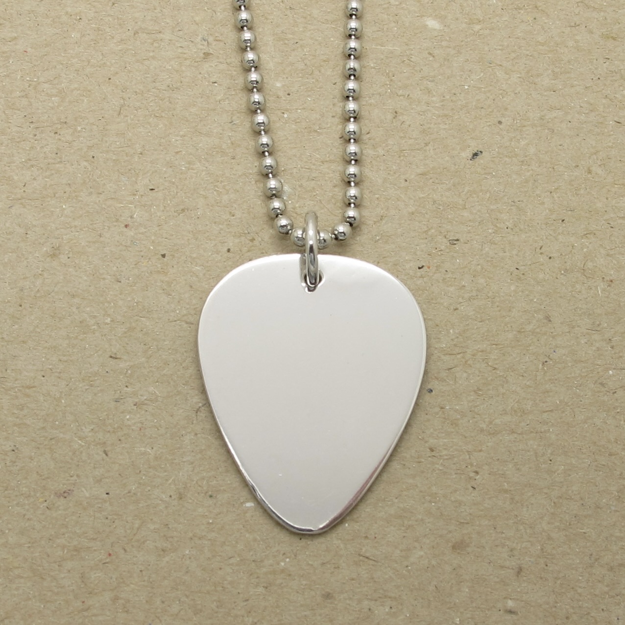 Sterling Silver Plectrum with engraving - 3