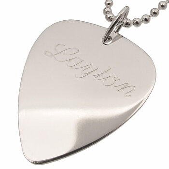 Sterling Silver Plectrum with engraving