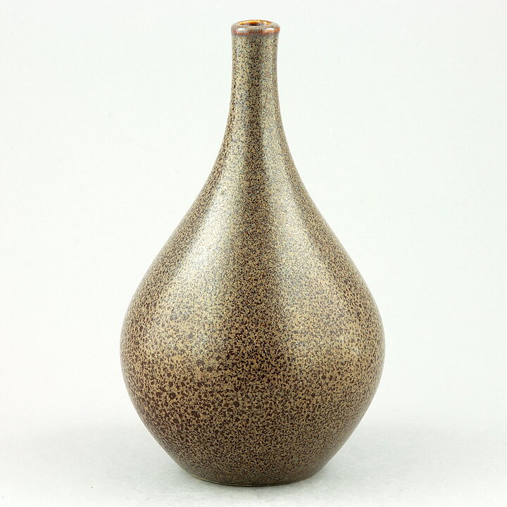 Stig Lindberg (Vitrin 1956) Raindrop Vase with Leopard Glaze 16 cm