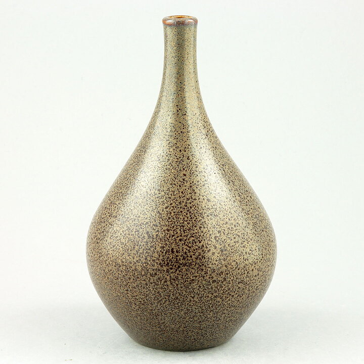 Stig Lindberg (Vitrin 1956) Raindrop Vase with Leopard Glaze 16 cm