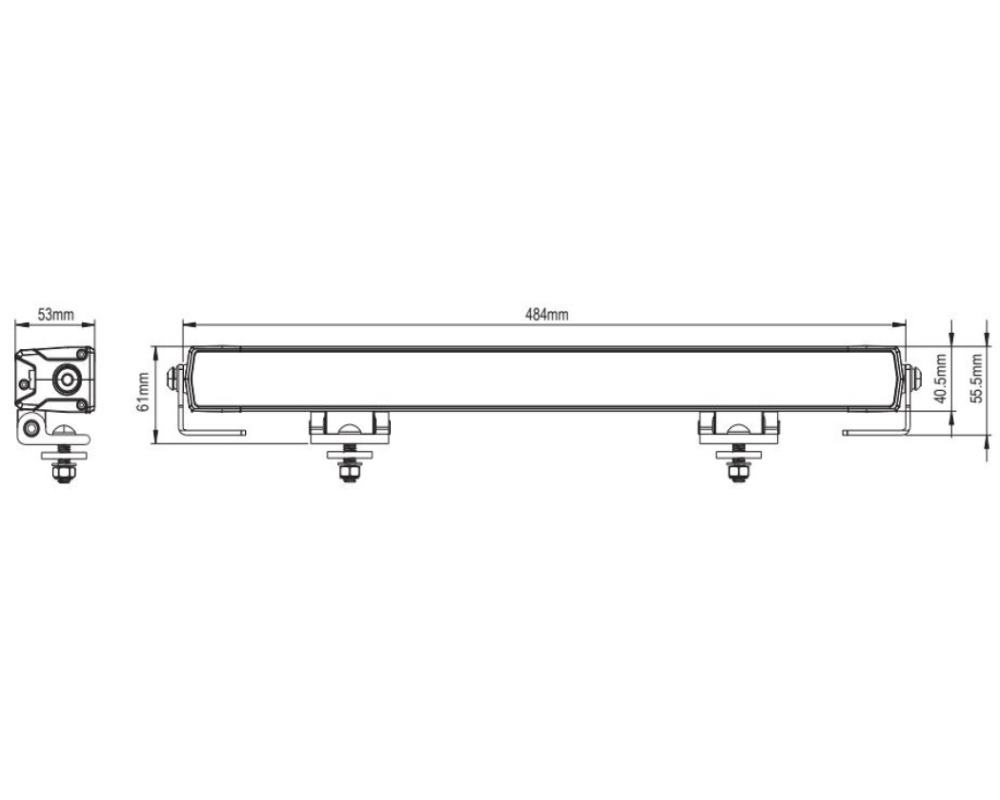 V-Sight Visible R65 LED-Ramp 19" (E-godkänd) - 6