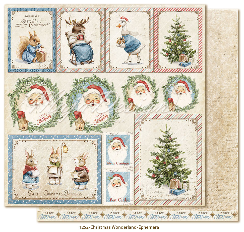 Maja Design - Christmas Wonderland  - hela Kollektionen 12 ark 12" x 12" - 25