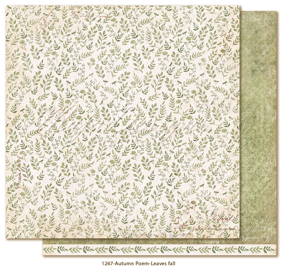 Maja Design - Autumn Poem  - hela Kollektionen 12 ark 12" x 12" - 8