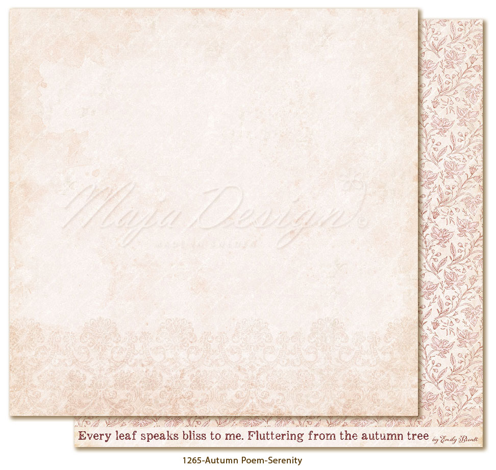 Maja Design - Autumn Poem  - hela Kollektionen 12 ark 12" x 12" - 6