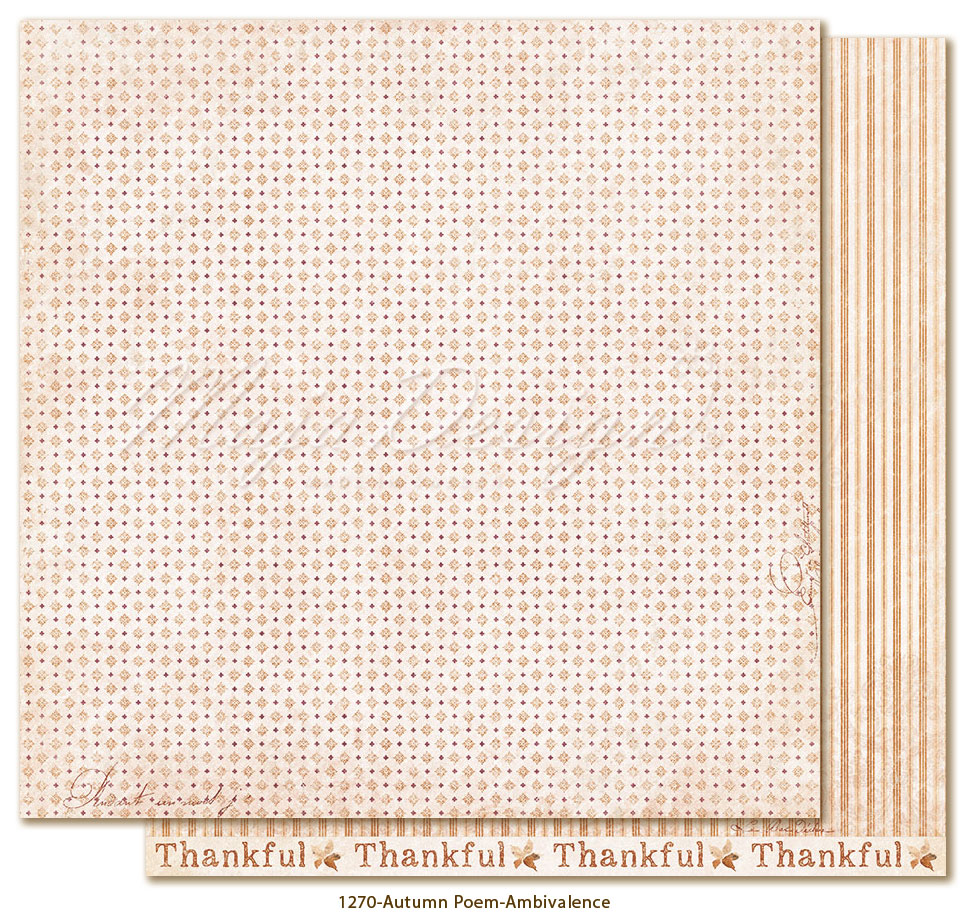 Maja Design - Autumn Poem  - hela Kollektionen 12 ark 12" x 12" - 11
