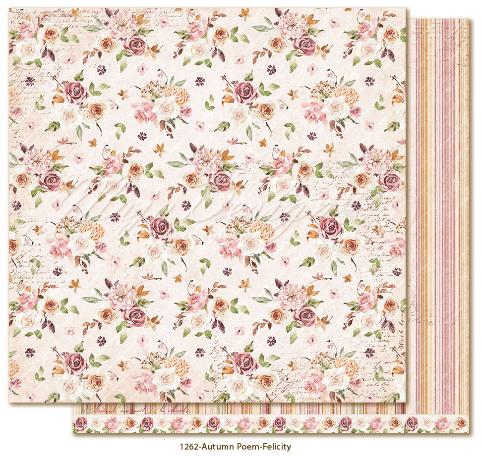 Maja Design - Autumn Poem  - hela Kollektionen 12 ark 12" x 12" - 3